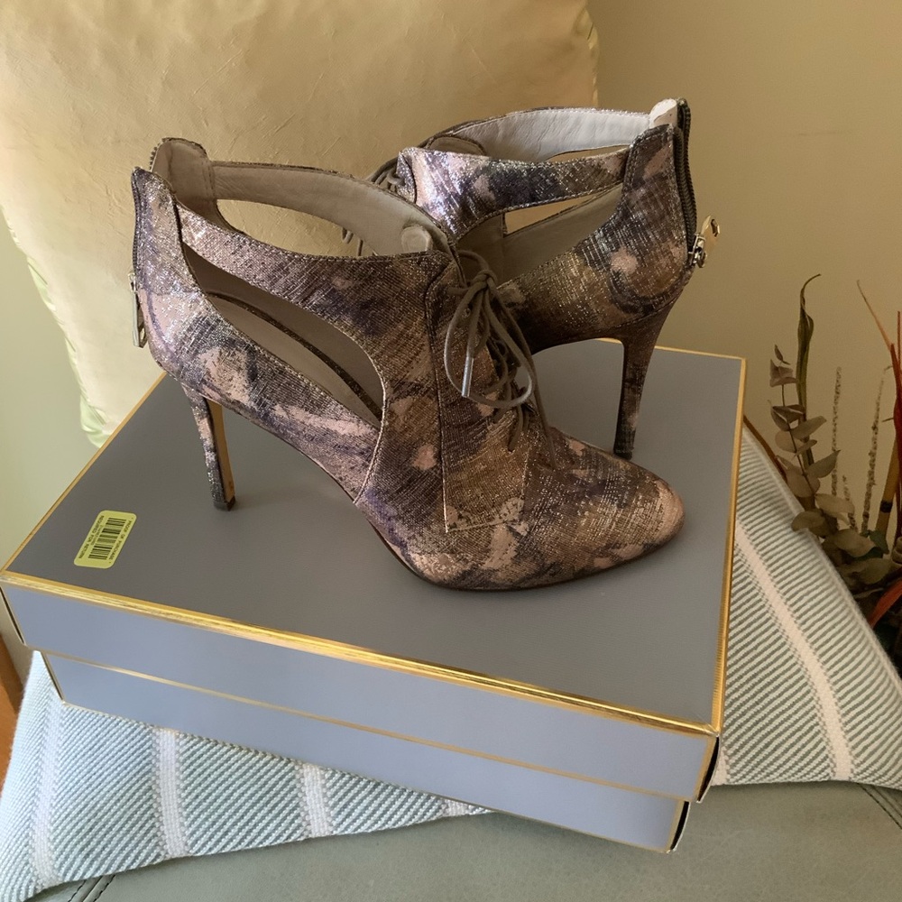 Louise et Cie Multi-Tone Snakeskin Heels